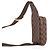 Borsa a tracolla Louis Vuitton Damier Ebene Marrone - vista 3