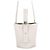 Loewe Pebble Baguette Mini Lederhandtasche Weiß