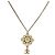 Collar Chanel Coco Mark con pedrería Dorado