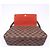 Louis Vuitton Damier Mini Looping Handtasche Braun Rot Beige - Ansicht 12