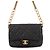 Borsa a tracolla con catena Chanel Matelassé in pelle d'agnello Nero