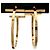 Autre Marque Orecchini a cerchio Tiffany & Co. T Wire Bar in oro rosa D'oro - vista 3