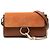 Chloé Mini Borsa a Tracolla Faye in Vitello e Camoscio Marrone con Catena