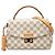 Louis Vuitton White Damier Azur Croisette Blanco