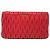 Clutch Miu Miu in nappa matelassé rossa Rosso