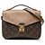 Louis Vuitton Brown Monogram Reverse Pochette Metis Castaño