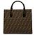 Fendi Zucca Canvas Tote braun