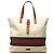 Bolso Tote Gucci de lona Web marrón Castaño Beige