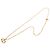 Autre Marque Collana Dior Gold con pendente logo CD placcato oro D'oro