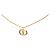 Autre Marque Collana Dior Gold con pendente logo CD placcato oro D'oro - vista 2