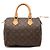 Louis Vuitton Brown Monogram Speedy 25 Marrone