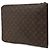 Louis Vuitton Brown Monogram Poche Documents Portfolio Marrone - vista 2