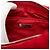 Borsa crossbody Miu Miu in shearling rosso con catena di perle - vista 5