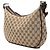 Borsa a tracolla Gucci in tela GG beige - vista 2
