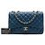 Chanel Blue Jumbo Classic Lambskin Single Flap Blau Dunkelblau - Ansicht 7