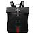 Zaino Gucci in tela nera Techno Web con patta Nero