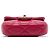 Portacarte Lady Chanel in vitello matelassé rosa con borsa a manico superiore e catena - vista 3