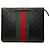 Clutch Gucci Black Guccissima Web Nero