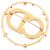 Autre Marque Spilla Clair D Lune Dior Gold placcata in oro con cristalli e perle sintetiche D'oro - vista 2