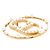 Autre Marque Spilla Clair D Lune Dior Gold placcata in oro con cristalli e perle sintetiche D'oro - vista 3