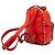 Mini zaino Rockstud Valentino in vitello rosso - vista 2