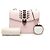 Bulgari Borsa a tracolla Bvlgari Serpenti Forever in vitello rosa decorata - vista 7