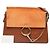 Chloé Faye Crossbody in vitello e camoscio marrone Medium - vista 7