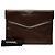 Clutch a Busta Chanel in Pelle di Vitello Liscia Marrone CC Marrone scuro - vista 7