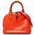 Louis Vuitton Orange Monogram Vernis Alma BB Naranja
