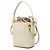 Mini Bolsa Bucket Roy Chloé em couro de bezerro branco Fora de branco - vista 2