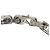 Collana a maglie Monogram Louis Vuitton in acciaio inossidabile argento - vista 3