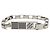 Bracciale a catena Louis Vuitton in ottone argentato e smalto Damier Colors Argento