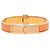 Hermès Orange Narrow Emaille-Scharnierarmband PM - Ansicht 3