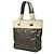 Chanel Paris Biarritz Tote Small aus gestepptem, bicolor beschichtetem Canvas in Grau Braun Anthrazitgrau - Ansicht 2