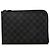 Louis Vuitton Black Damier Graphite Pochette Jour PM Negro