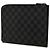 Louis Vuitton Black Damier Graphite Pochette Jour PM Negro - vista 2