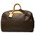 Louis Vuitton Brown Monogram Alize 24 Heures Marrom