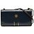 Borsa a tracolla Gucci in vernice blu con chiusura Interlocking G Blu navy
