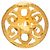 Orecchini a clip rotondi Chanel Gold CC placcati oro D'oro - vista 3