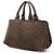 Tote Bag Prada Large in Suede e Canapa Marrone con Logo Marrone scuro - vista 2