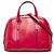 Borsa Gucci Nice Dome Small in pelle verniciata Microguccissima rosa