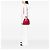 Borsa Gucci Nice Dome Small in pelle verniciata Microguccissima rosa - vista 7