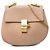 Chloé Drew Crossbody de piel de cordero granulada marrón Small Castaño Carne