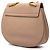 Chloé Drew Crossbody de piel de cordero granulada marrón Small Castaño Carne - vista 2