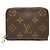 Monedero Zippy Monogram Marrón Louis Vuitton Castaño