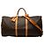 Louis Vuitton Brown Monogram Keepall Bandouliere 60 Marrom