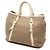 Bow Borsa Satchel Prada in tela Canapa beige con logo e fiocco - vista 2