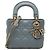 Autre Marque Dior Blue Mini Lambskin Cannage Lady Dior