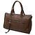 Borsa Prada in Vitello Phenix marrone con chiusura a zip - vista 2