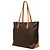 Louis Vuitton Brown Monogram Cabas Mezzo Marrom - vista 2